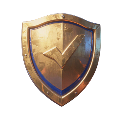 Goldenes Schutzschild-Symbol f&uuml;r verantwortungsvolles Spielen im Total Casino